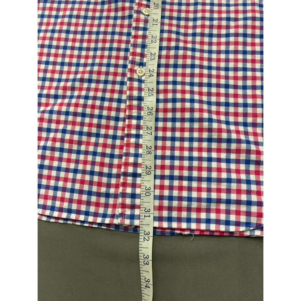 Ralph Lauren Men's Red and Blue Checkered Button-Down Shirt Size L - Picture 7 of 13